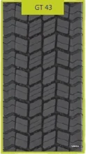 315/80R22.5 GT43 MICH1 Taastatud rehv