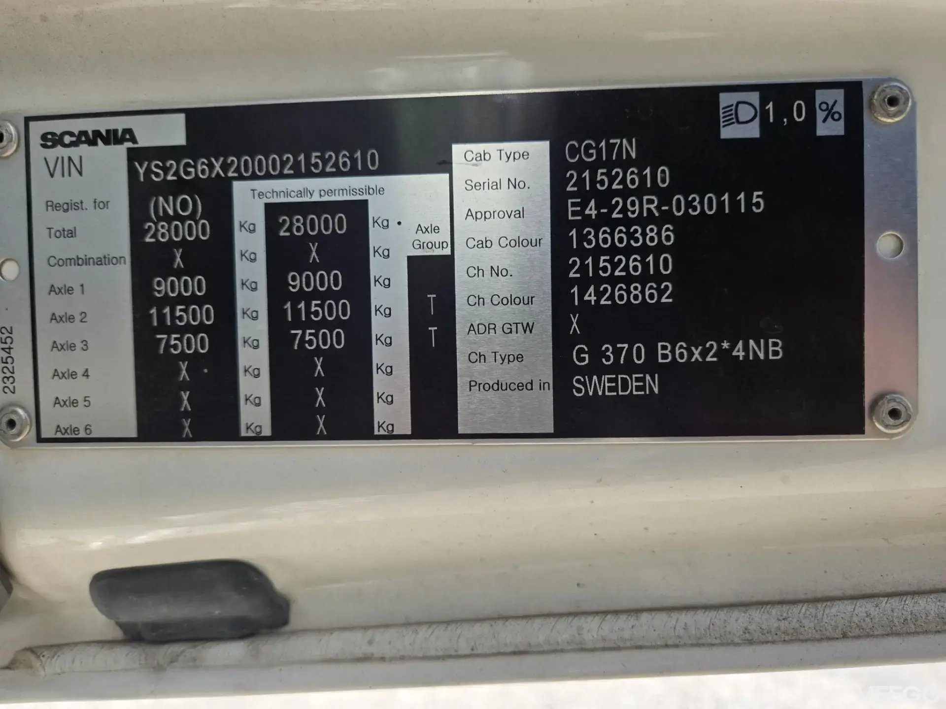 Scania G370 272kW