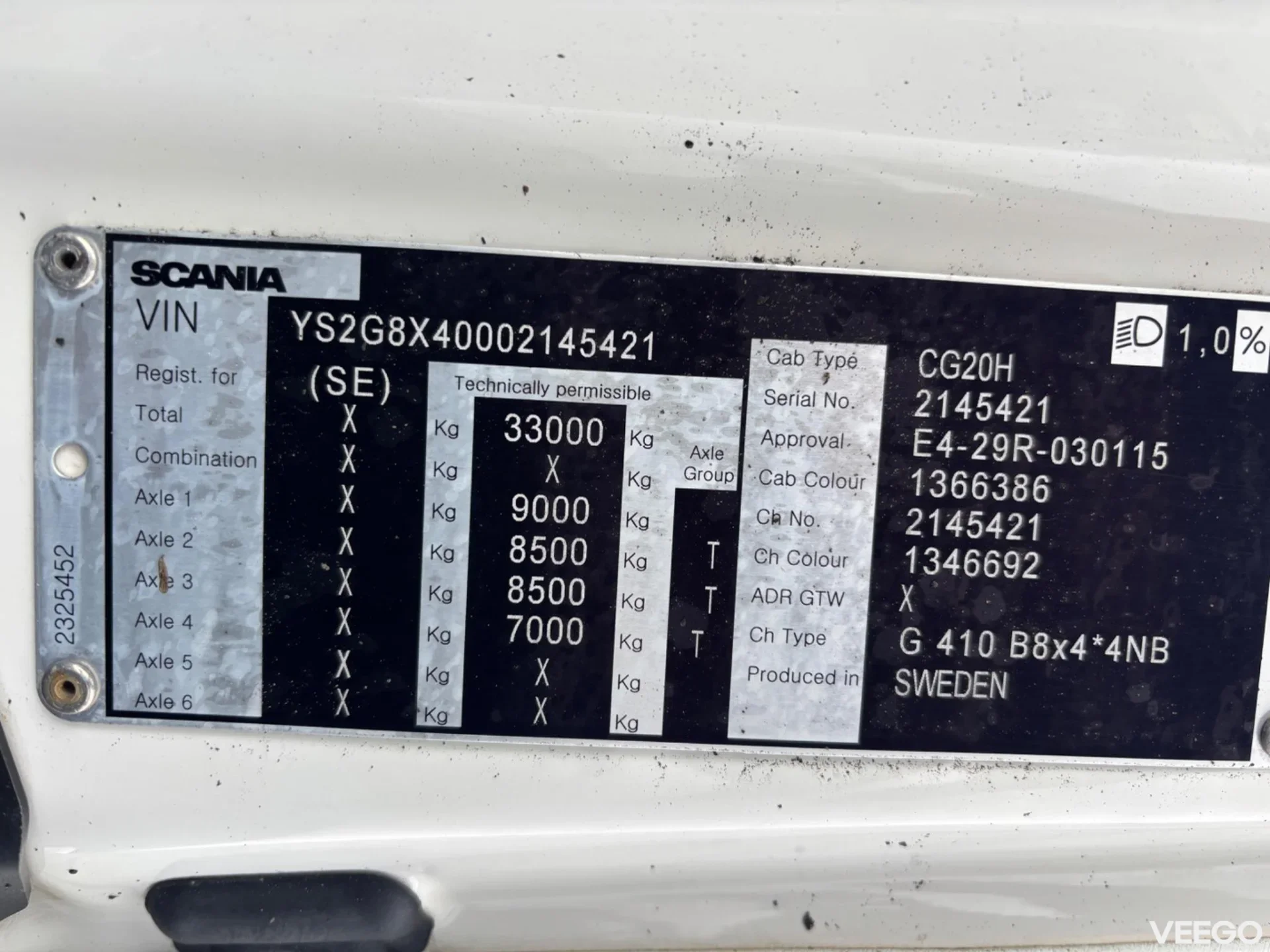 Scania G410 8X4*4 EURO6 + MITSUBISHI TU100SA 302kW