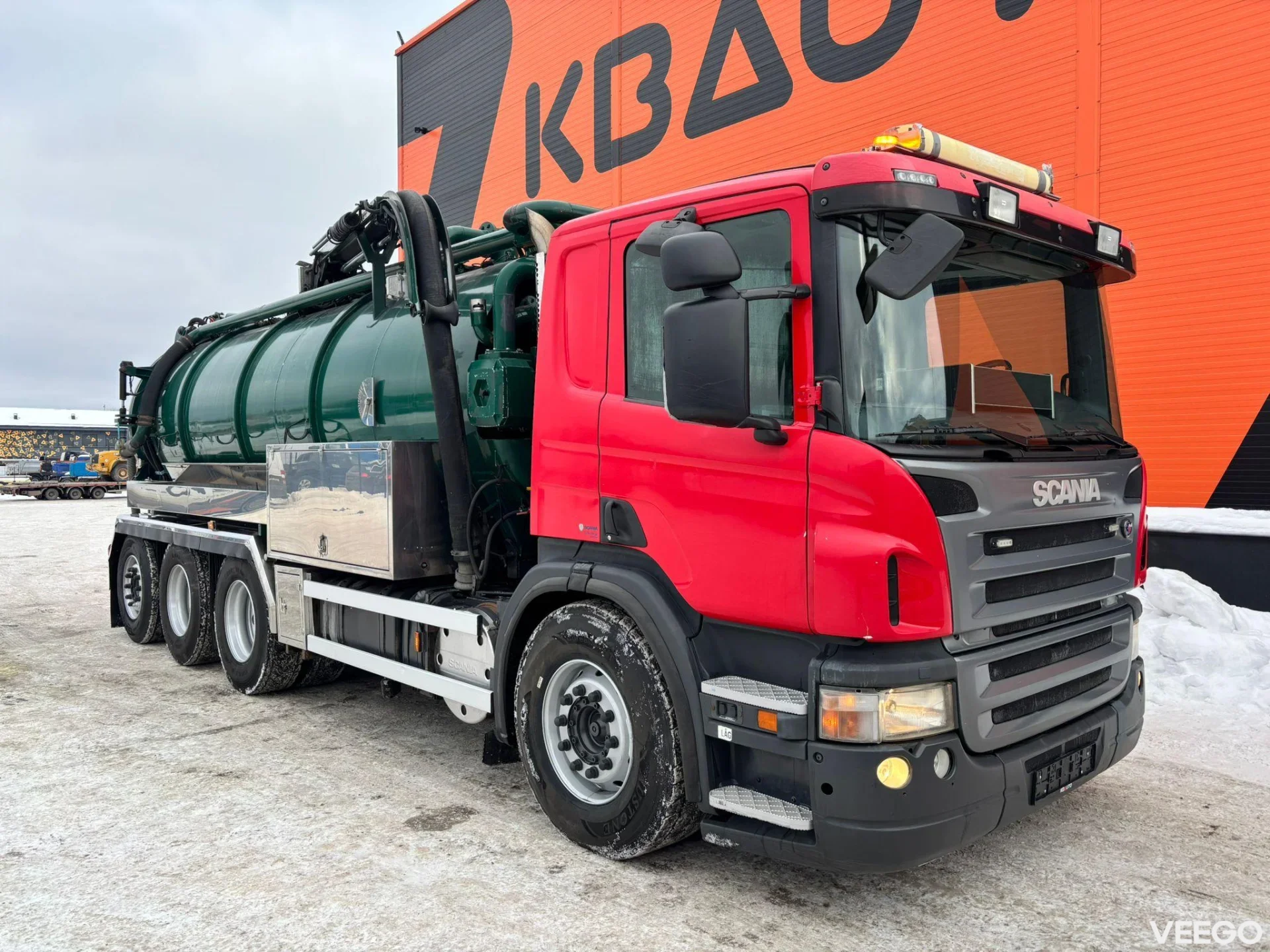 Scania P420  Korp & son tank 14500 l + 1500 l / vacuum CVS 1300 / pressure Pratissoli KF30 200 bar / 106 l/min 309kW