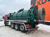 Scania P420  Korp & son tank 14500 l + 1500 l / vacuum CVS 1300 / pressure Pratissoli KF30 200 bar / 106 l/min 309kW thumbnail