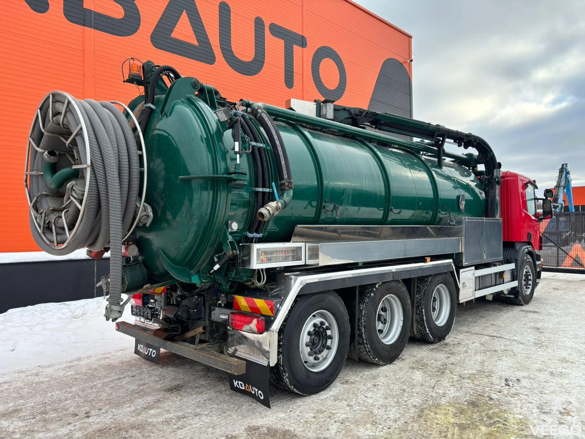 Scania P420  Korp & son tank 14500 l + 1500 l / vacuum CVS 1300 / pressure Pratissoli KF30 200 bar / 106 l/min 309kW