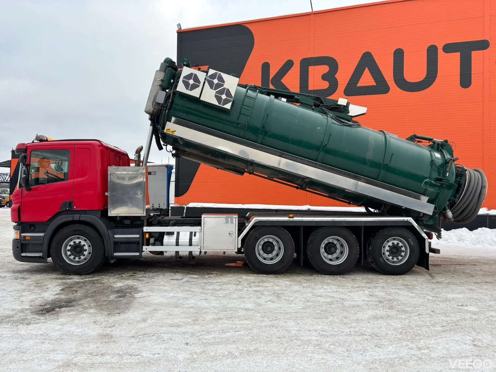 Scania P420  Korp & son tank 14500 l + 1500 l / vacuum CVS 1300 / pressure Pratissoli KF30 200 bar / 106 l/min 309kW