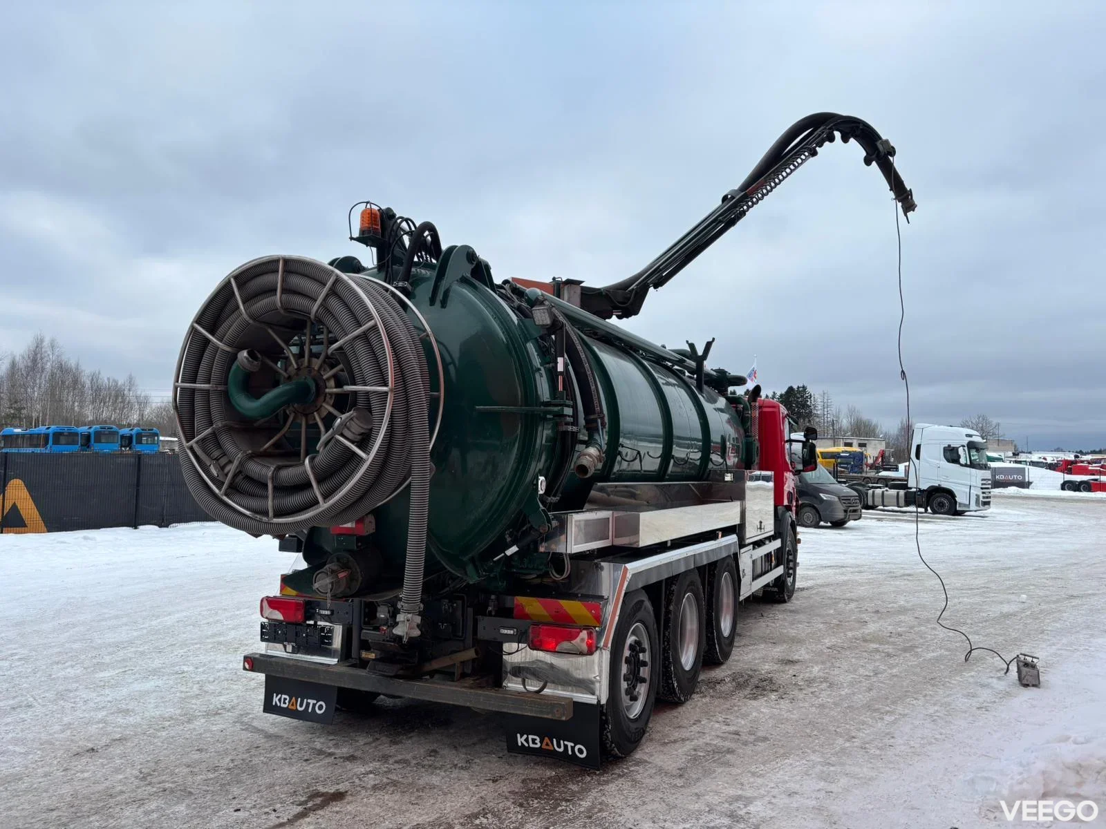 Scania P420  Korp & son tank 14500 l + 1500 l / vacuum CVS 1300 / pressure Pratissoli KF30 200 bar / 106 l/min 309kW