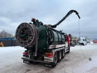 Scania P420  Korp & son tank 14500 l + 1500 l / vacuum CVS 1300 / pressure Pratissoli KF30 200 bar / 106 l/min 309kW thumbnail