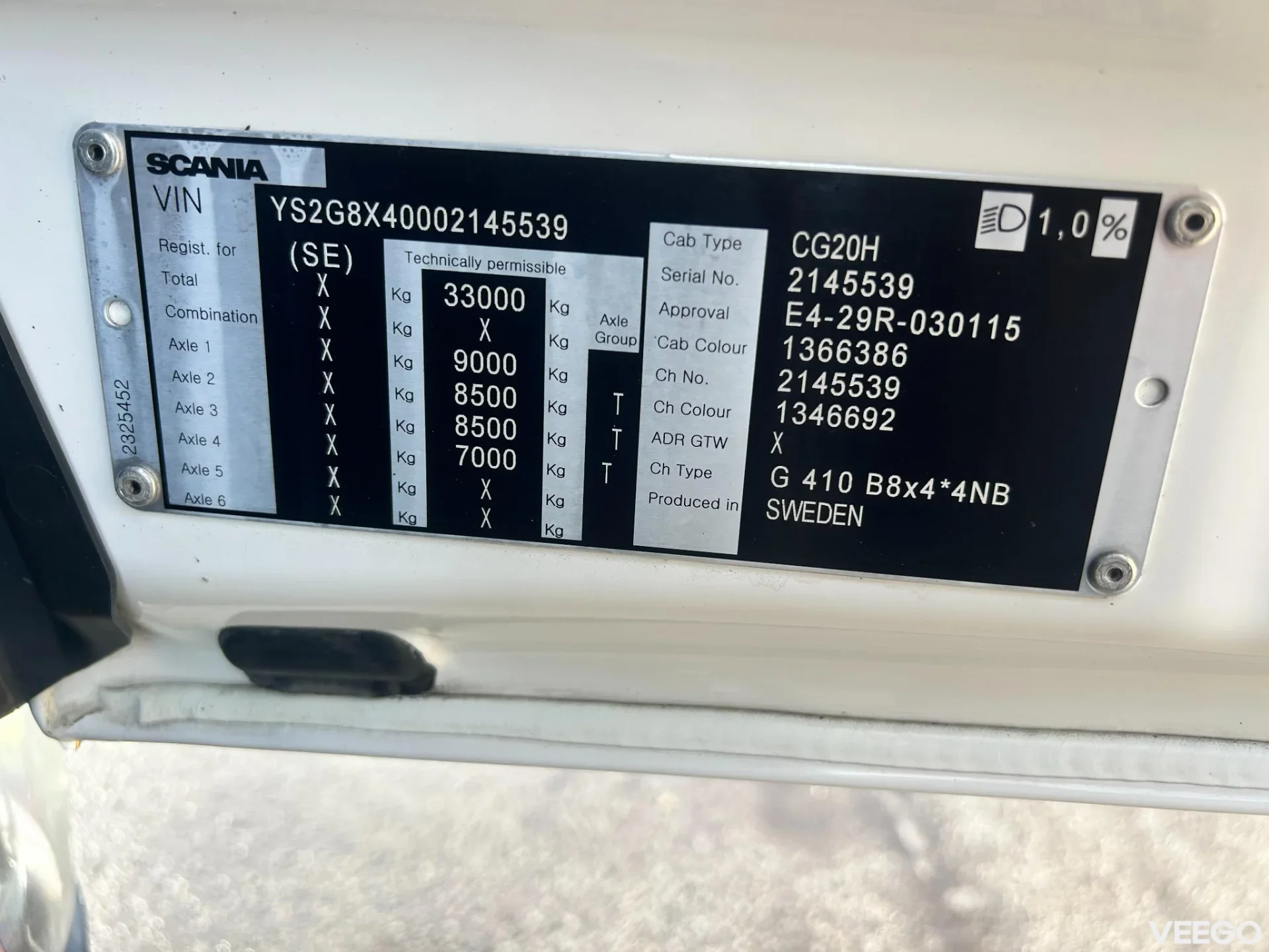 Scania G410 8x4*4 EURO6 + MITSUBISHI TU100SA 302kW