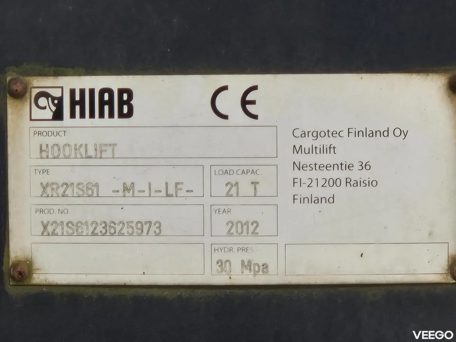 SCANIA R480 LB6X2*4HNA EURO5 + HIAB 21T + INTERCOOLER 353kW 353kW