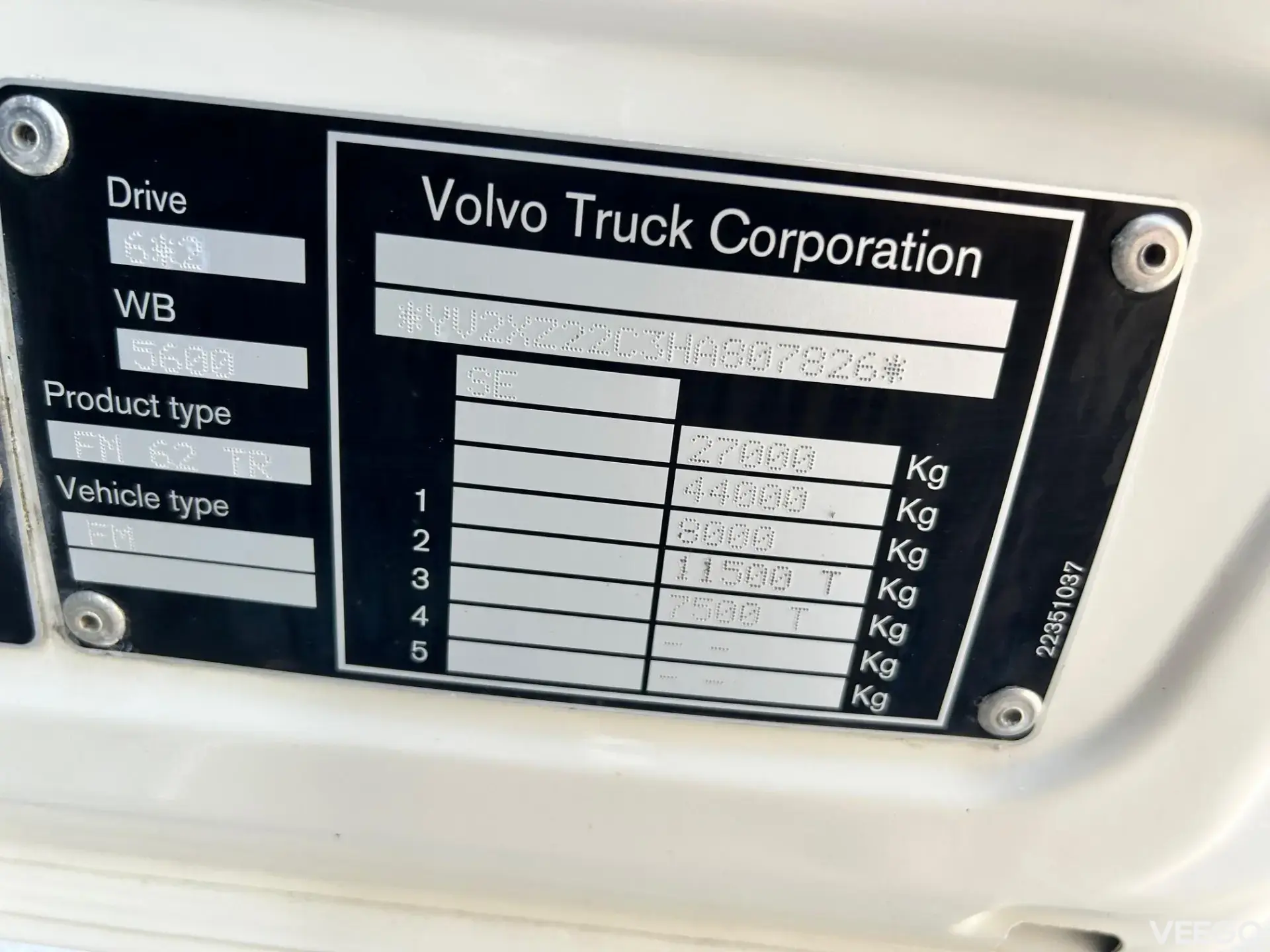 Volvo FM410 6X2*4 EURO6  308kW
