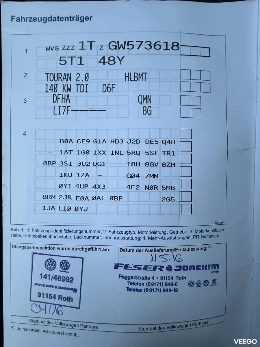 Volkswagen Touran Highline Facelift 7k 2 140kW