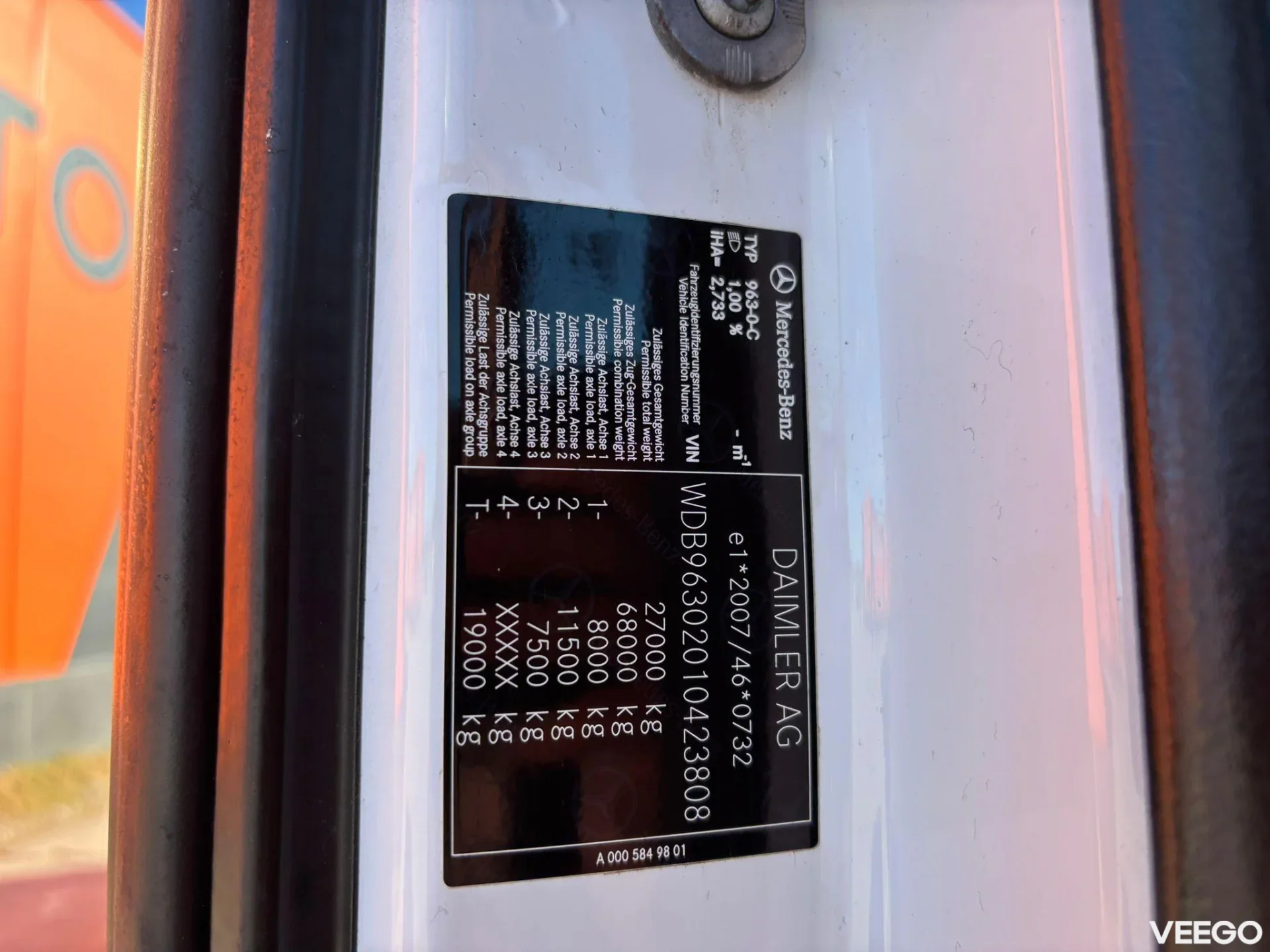 Mercedes-Benz Actros CHASSIS L=7720 mm 375kW