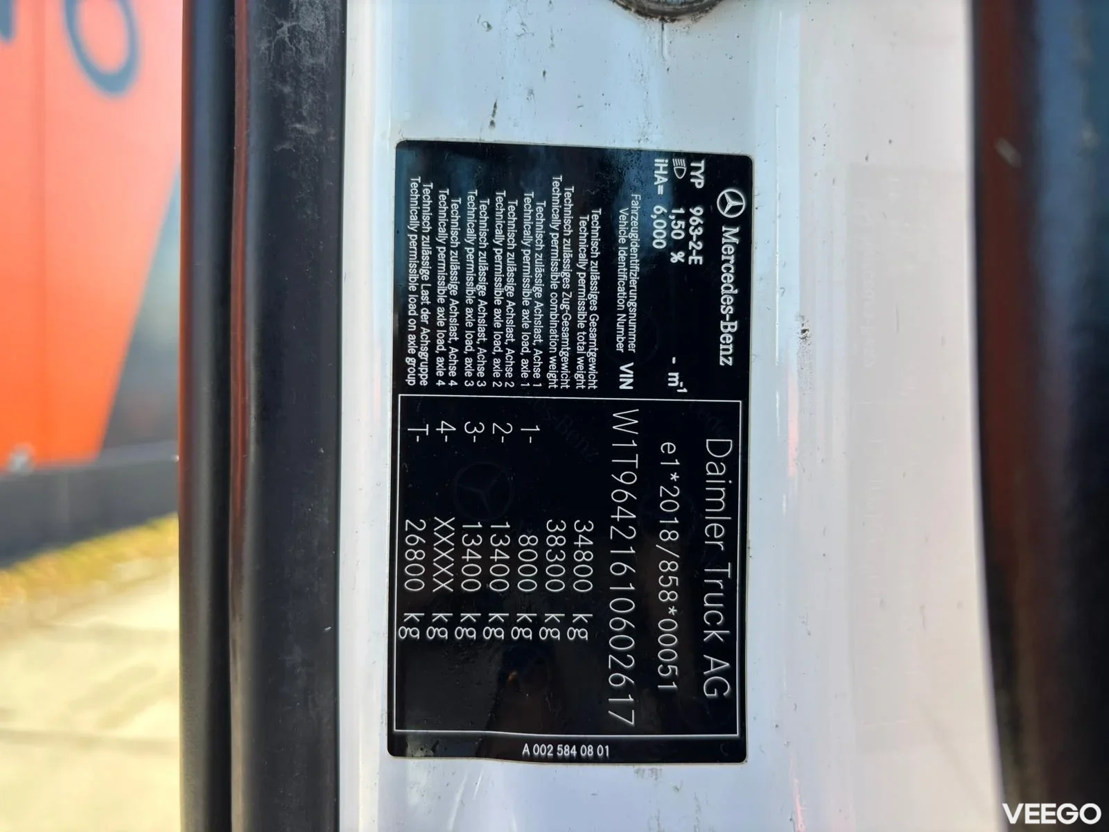 Mercedes-Benz AROCS FULL STEEL / DRUM BRAKES / BOX L=5833 mm 630kW