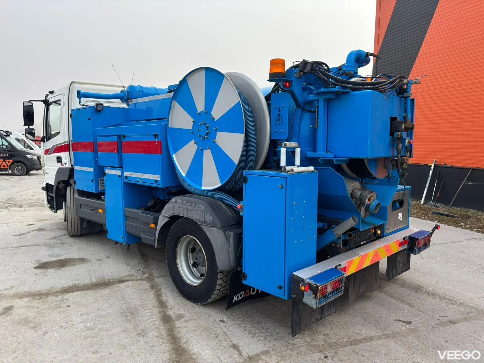 Mercedes-Benz Atego J.Hvidtved Larsen tank 4000 l / vacuum Jurop RV360HDR / pressure Uraca P3-10 160 bar / 127 l/min + Uraca P3-10 415 bar / 47 l/min with heater 230kW