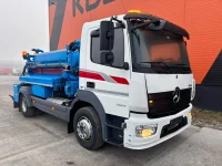 Mercedes-Benz Atego J.Hvidtved Larsen tank 4000 l / vacuum Jurop RV360HDR / pressure Uraca P3-10 160 bar / 127 l/min + Uraca P3-10 415 bar / 47 l/min with heater 230kW thumbnail