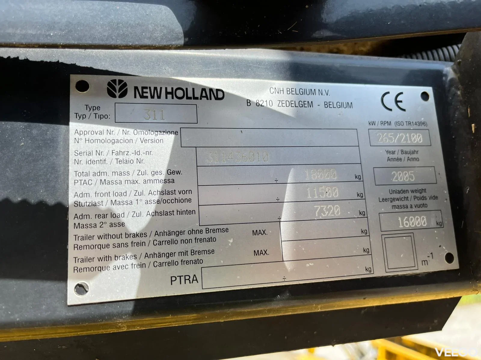 New Holland CX 860 265kW