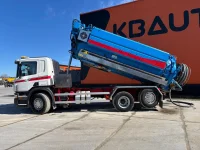 SCANIA P400 Korp&Son ADR tank 13000 l ( 3000+10000 l ) / vacuum CVS / pressure Pratissol KF36 - 152 l/min - 130 bar 400kW thumbnail
