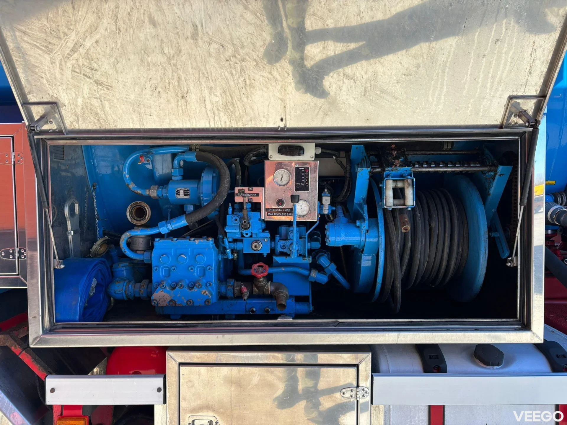 SCANIA P400 Korp&Son ADR tank 13000 l ( 3000+10000 l ) / vacuum CVS / pressure Pratissol KF36 - 152 l/min - 130 bar 400kW