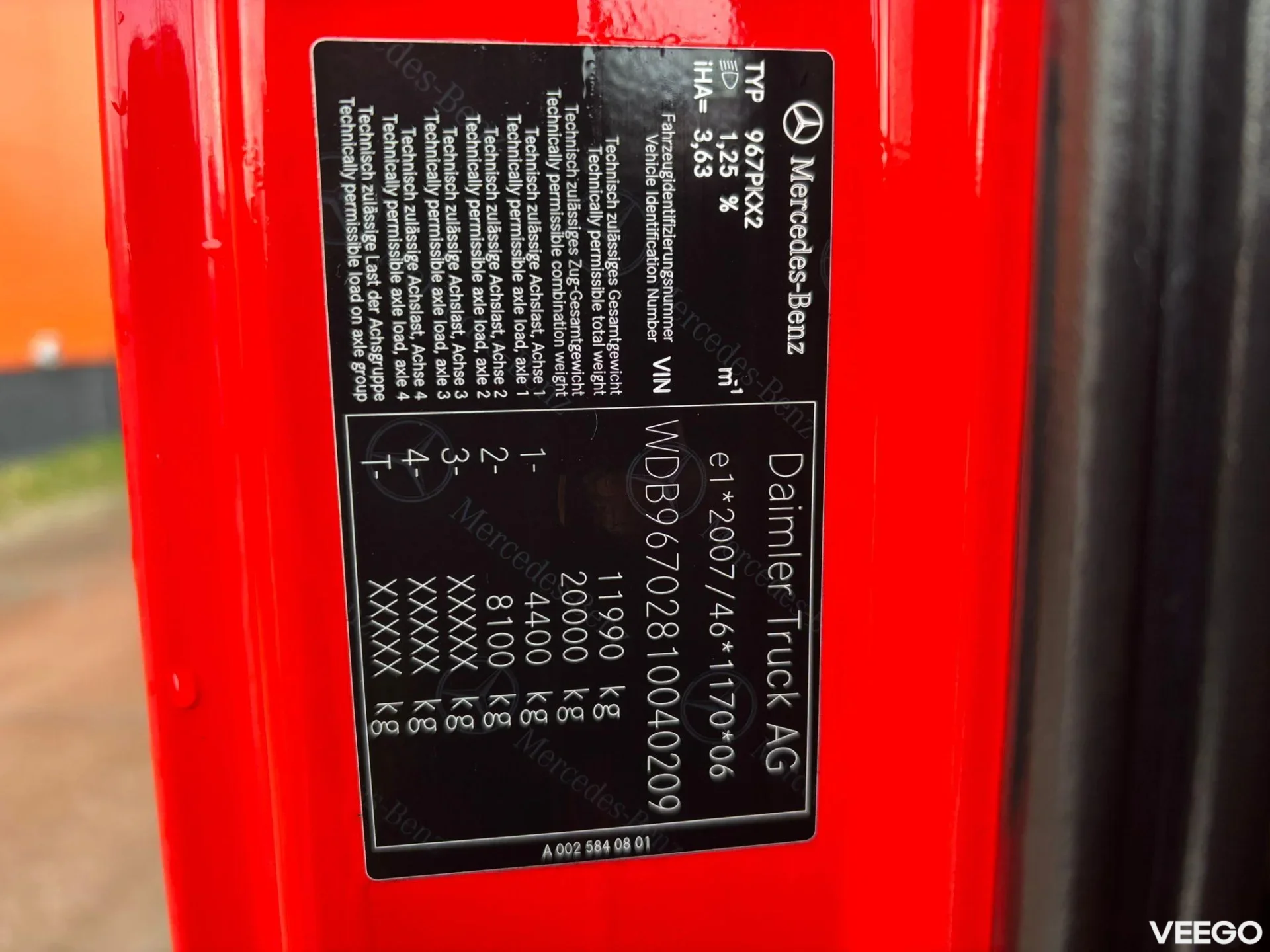 Mercedes-Benz Atego TEVOR ZP50C1 / PLATFORM L=5800 mm + WINCH 210kW
