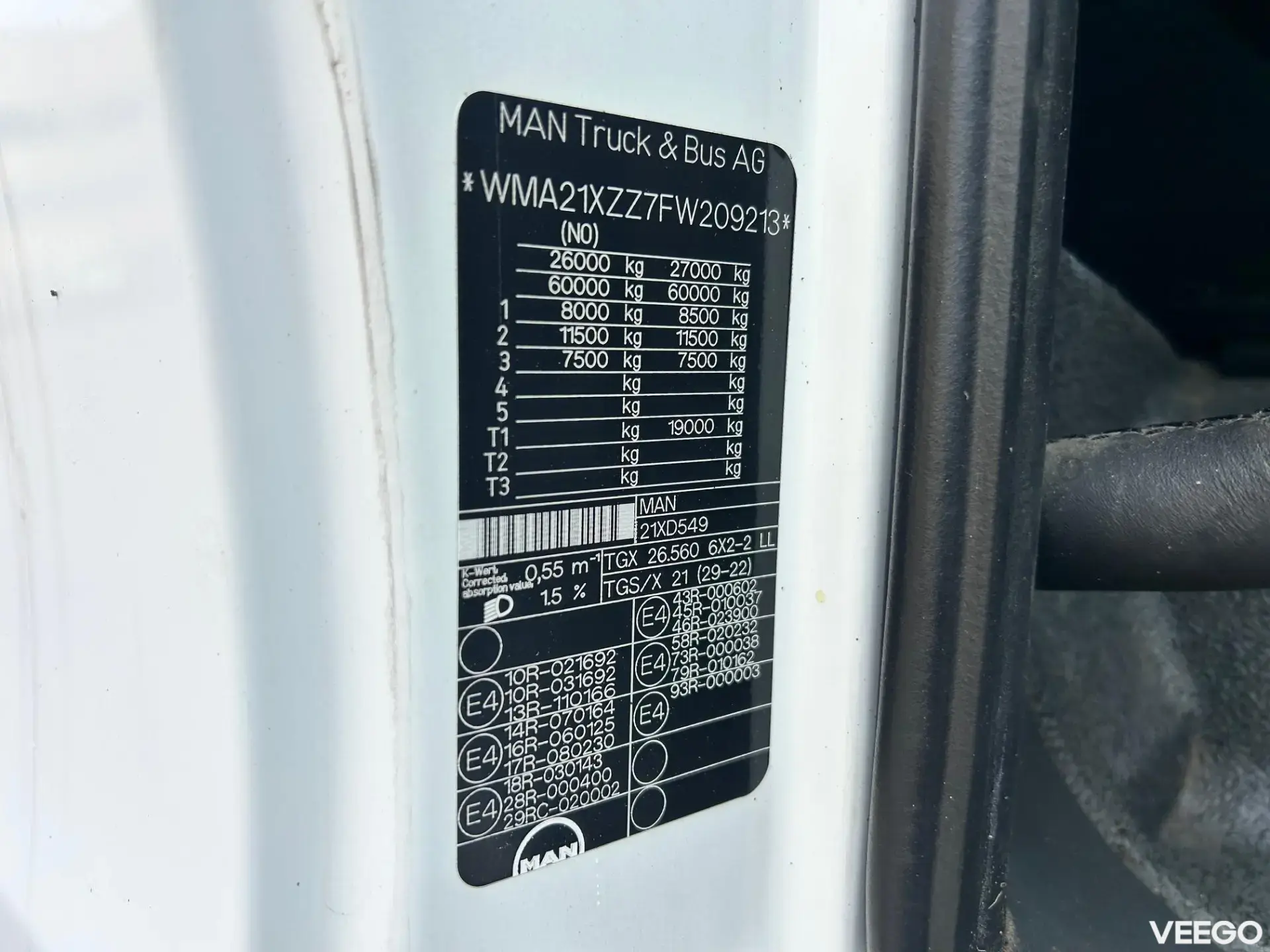 MAN TGX 6x2 EURO6 412kW