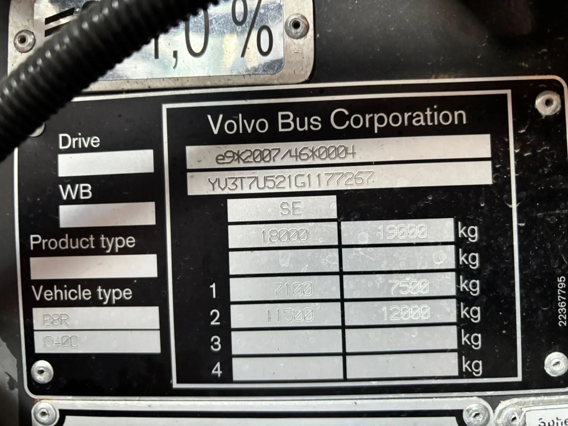 Volvo B8RLE AC / AUXILIARY HEATING  340kW