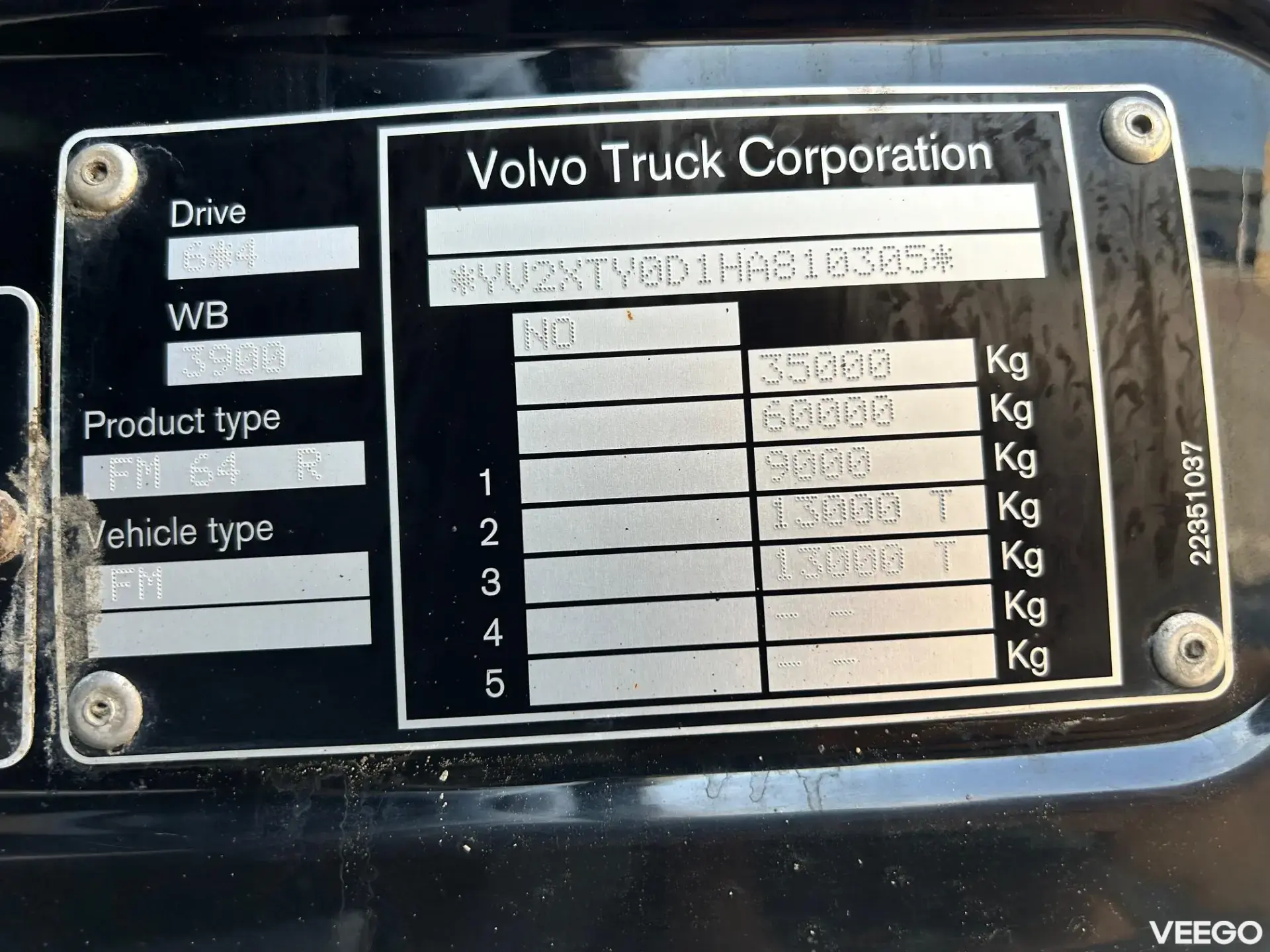 Volvo FMX 6X4 EURO6 + HIAB + JIB + LIFTING AXLE 345kW