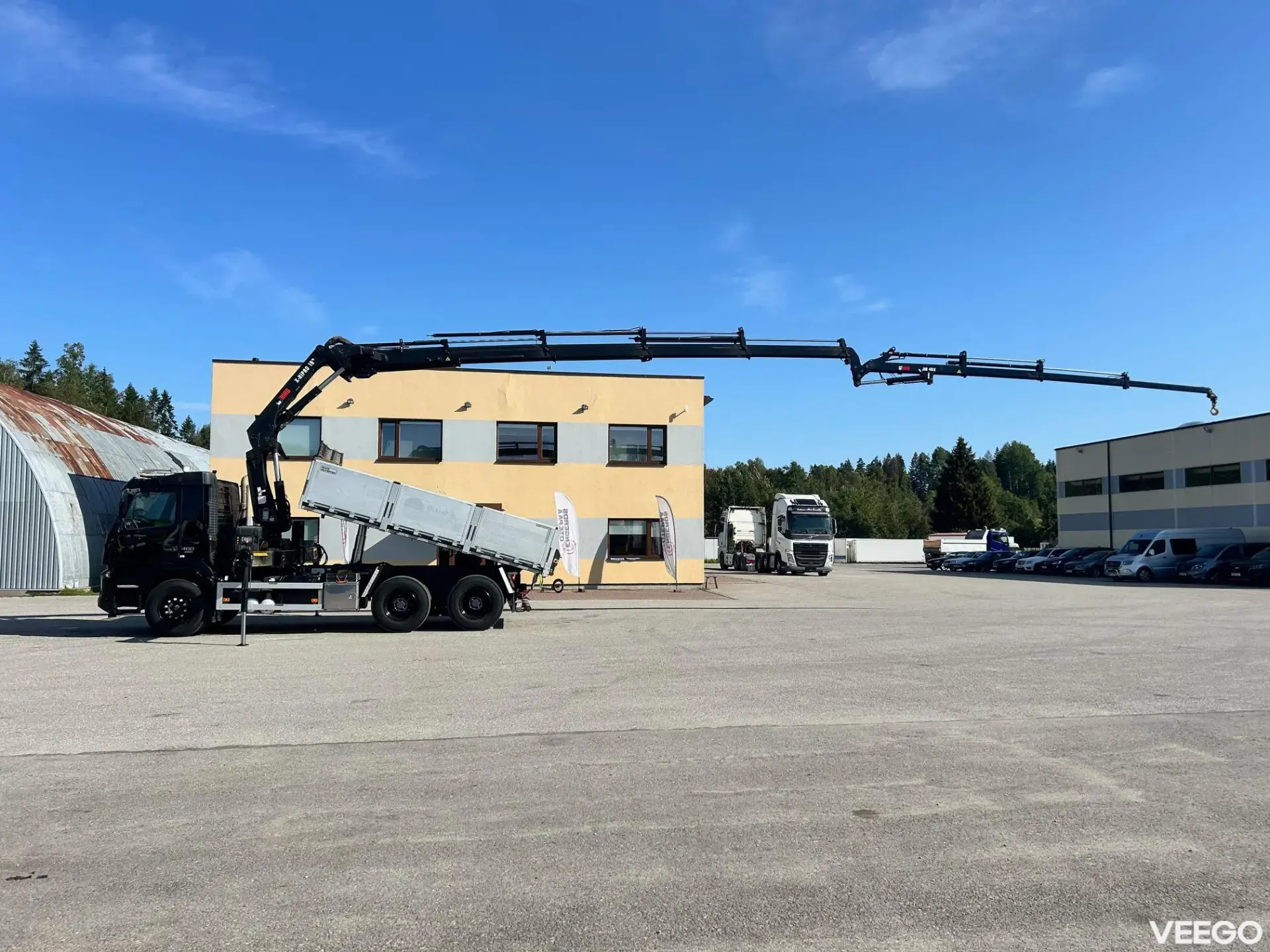 Volvo FMX 6X4 EURO6 + HIAB + JIB + LIFTING AXLE 345kW