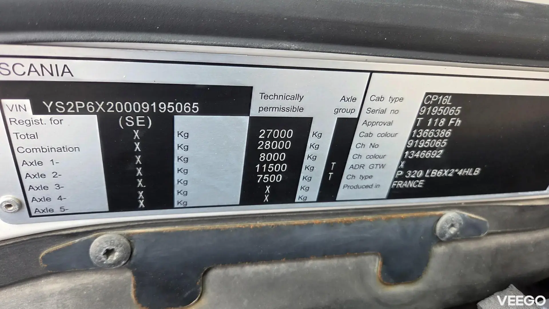 Scania P320 235kW