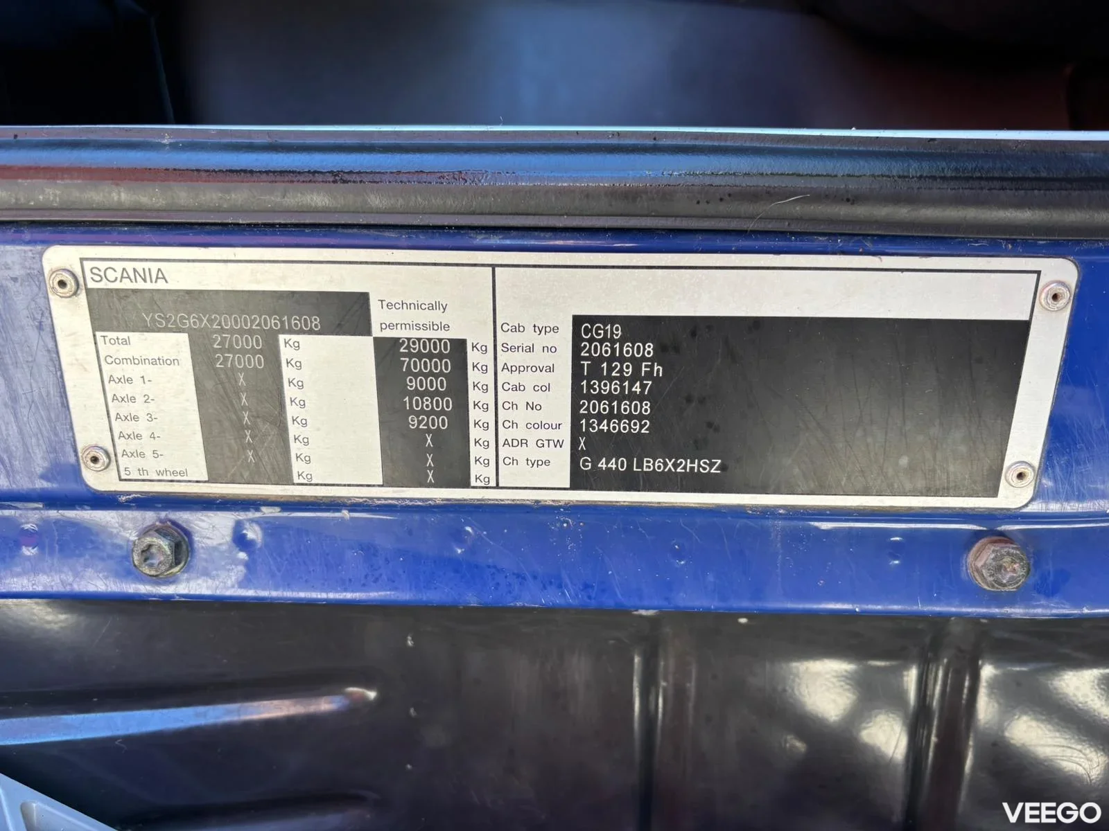 SCANIA G440 FULL STEEL / BOX L=5140 mm 440kW