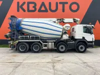 SCANIA P 410 8x4 LIEBHERR 9 m3 + CONVEYOR / FULL STEEL  302kW thumbnail