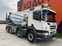 SCANIA P 410 8x4 LIEBHERR 9 m3 + CONVEYOR / FULL STEEL  302kW thumbnail