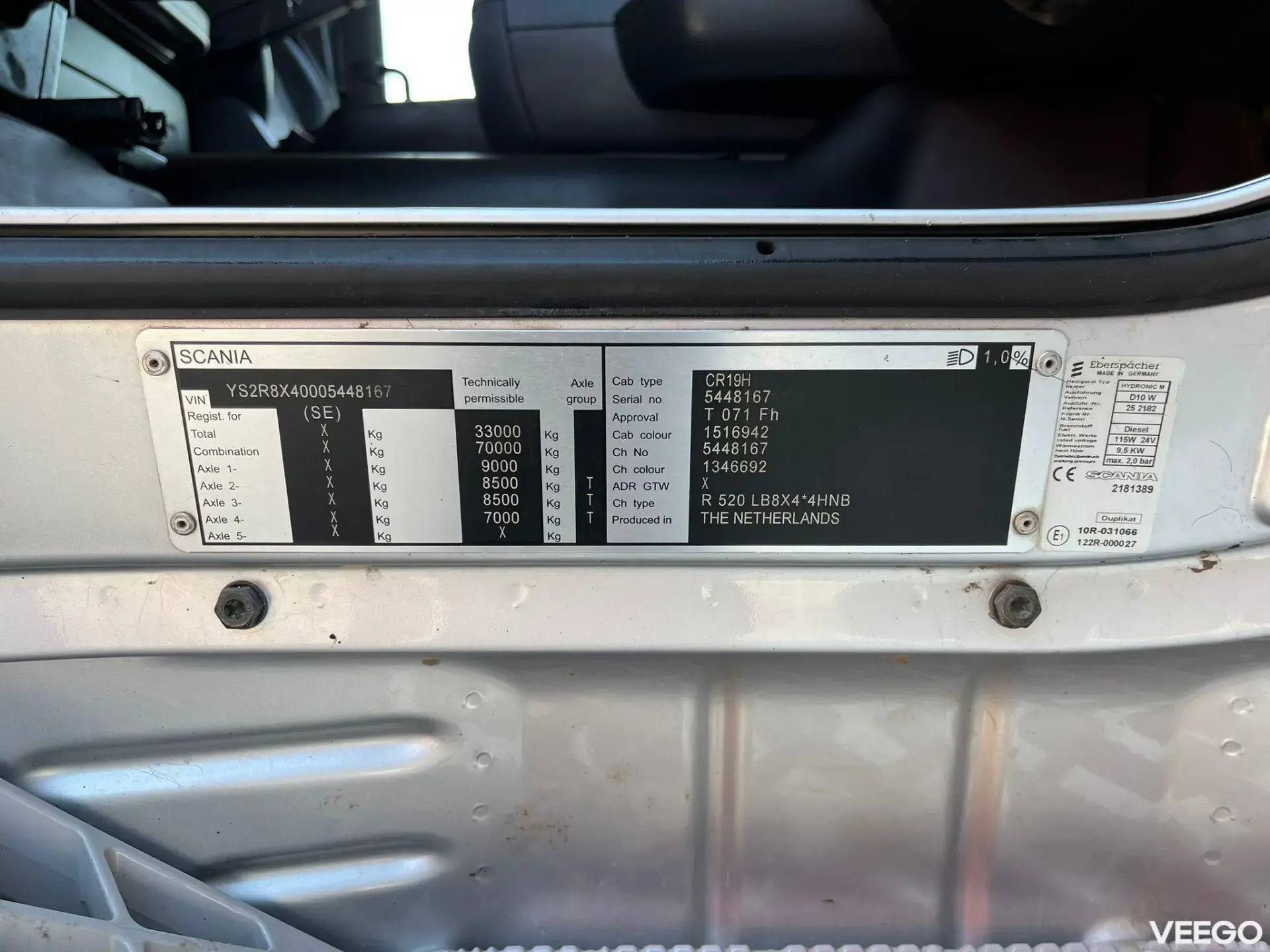 SCANIA R520 RETARDER / BOX L=6256 mm 382kW