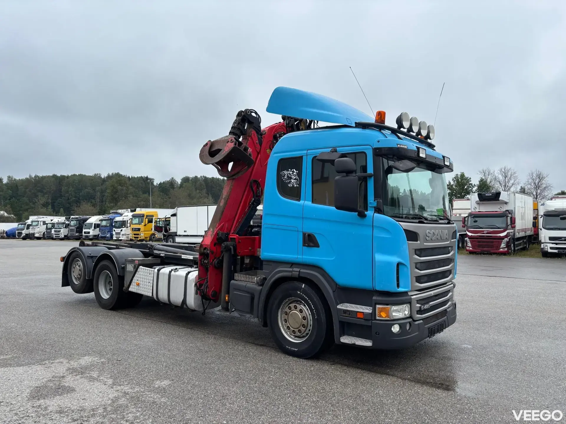 SCANIA G480 6X2*4 + PALFINGER Q170Z CRANE + JOAB LIFT 353kW