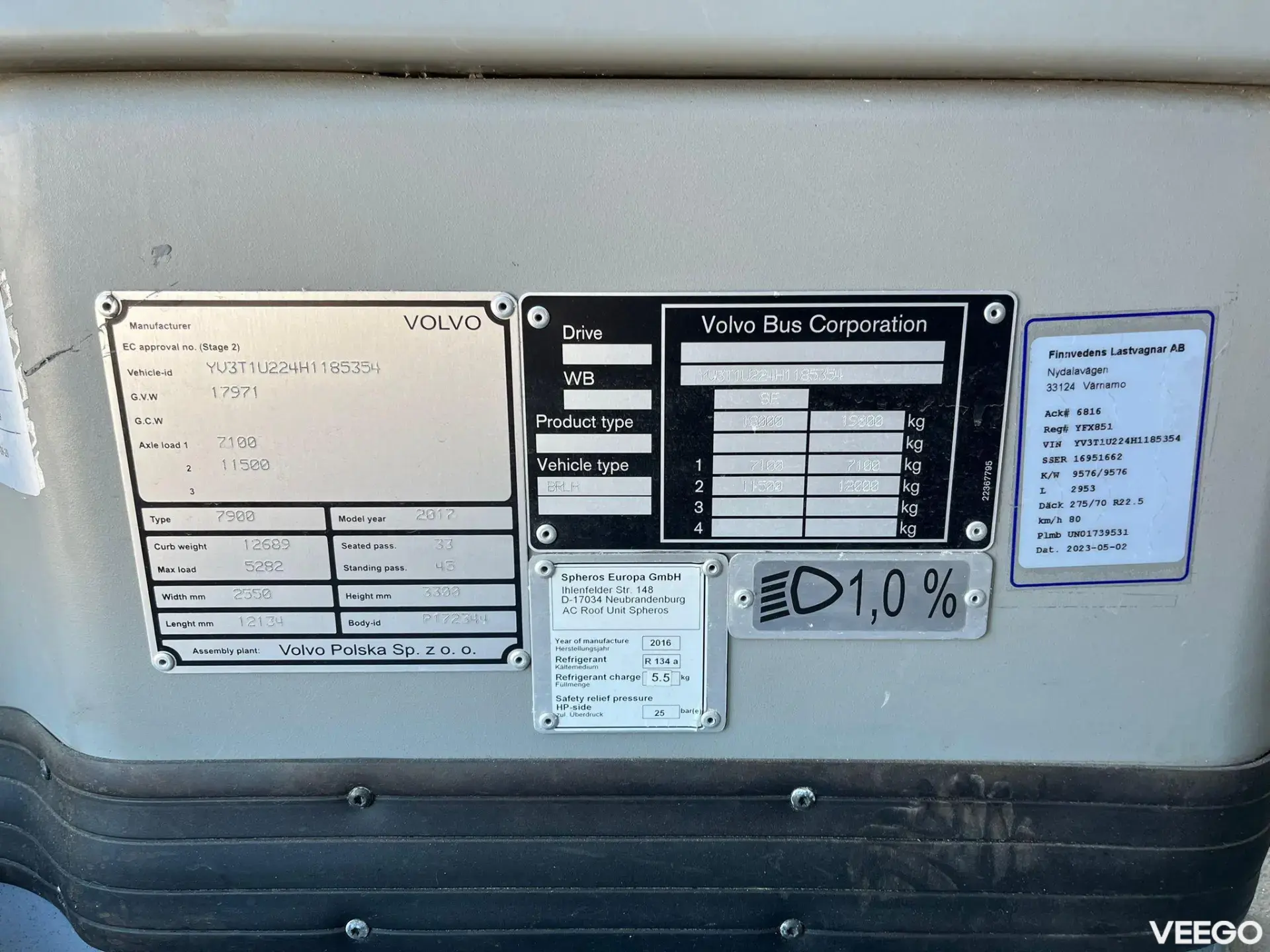 Volvo B5LH HYBRID / AC / AUXILIARY HEATING 180kW