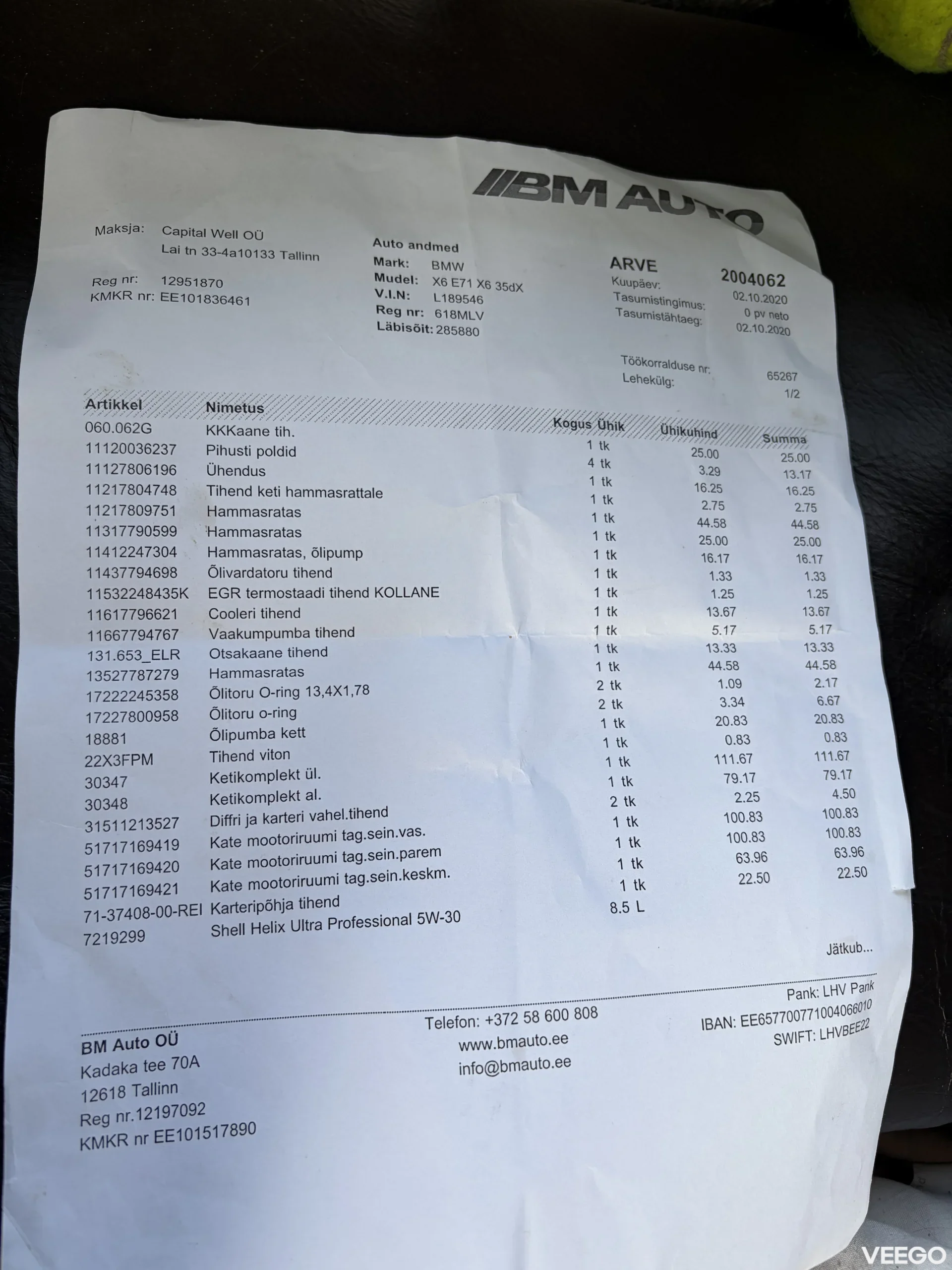 BMW X6 3.0 210kW