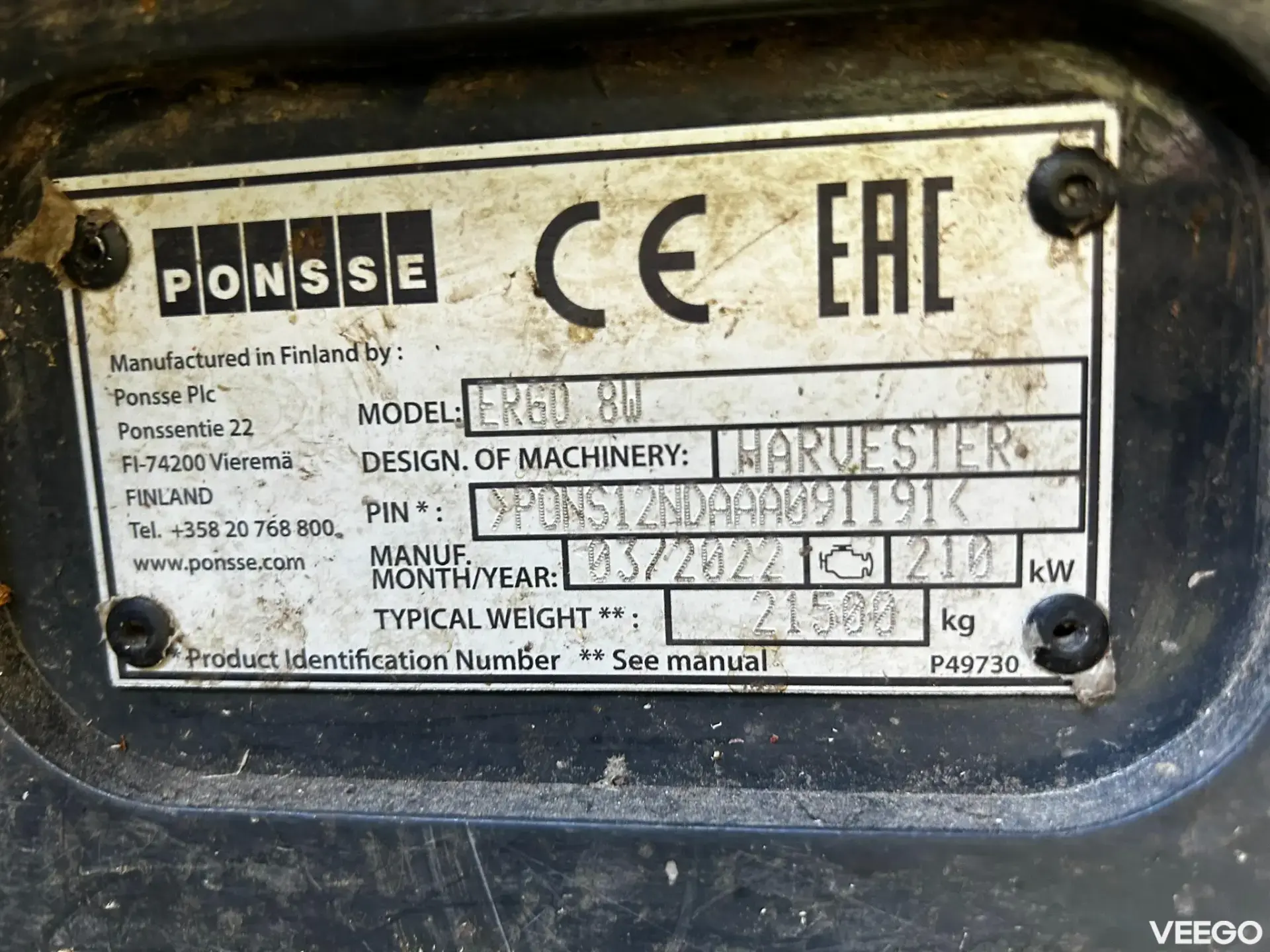 Ponsse Ergo 210kW
