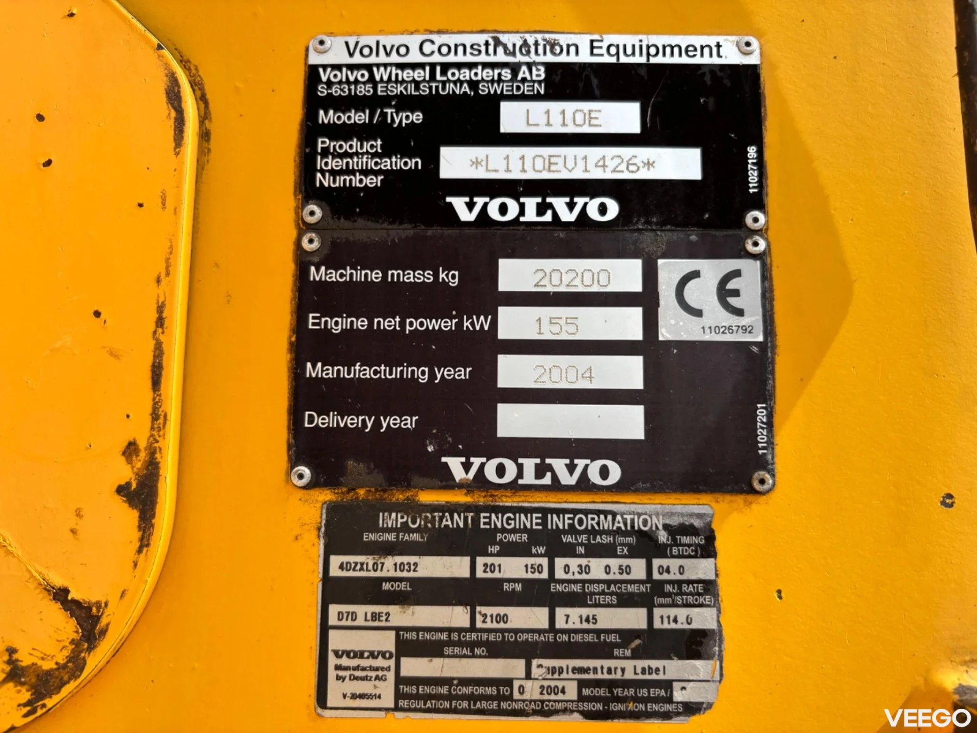 Volvo L110E 201kW