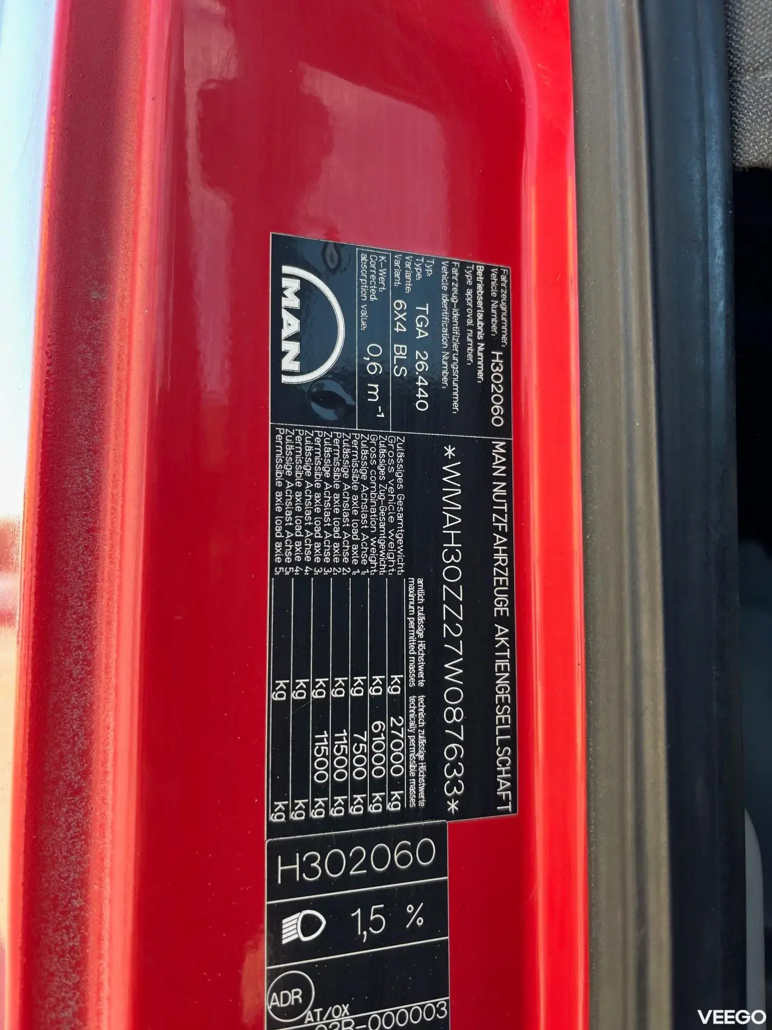 MAN TGA 6x4 + HYDRAULICS 324kW