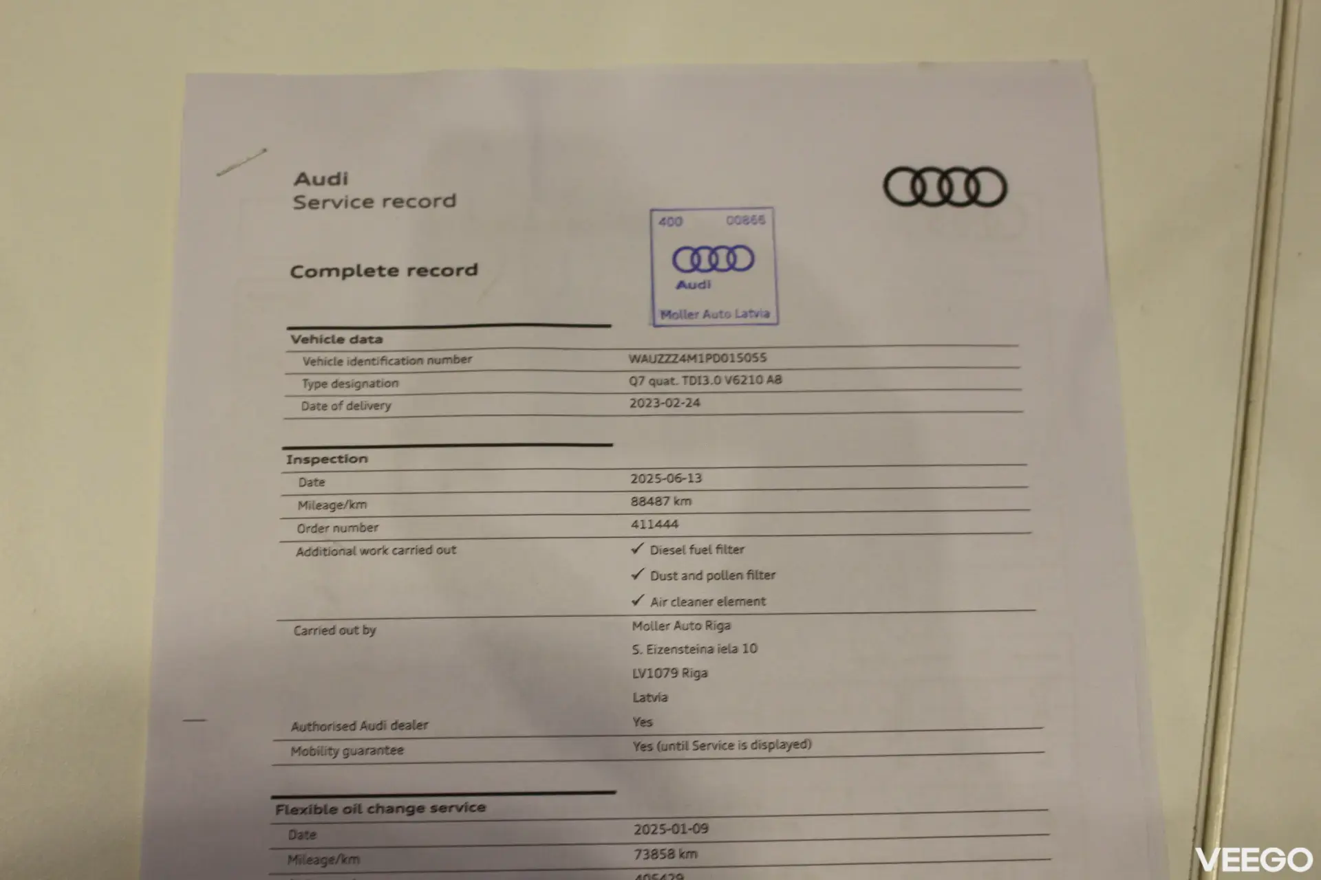 Audi Q7 50 TDI quattro S line 210kW