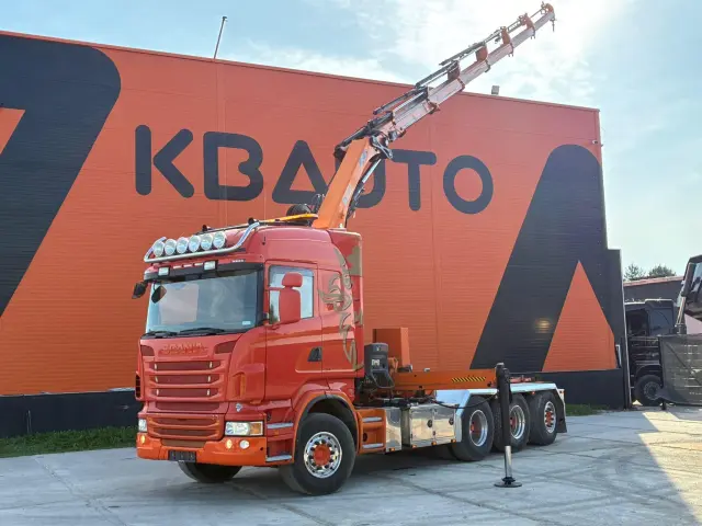 Image of SCANIA R480 HIAB 288E-6 HIPRO / HOOK LIFT JOAB L 17 ton  L=5200 mm 353kW
