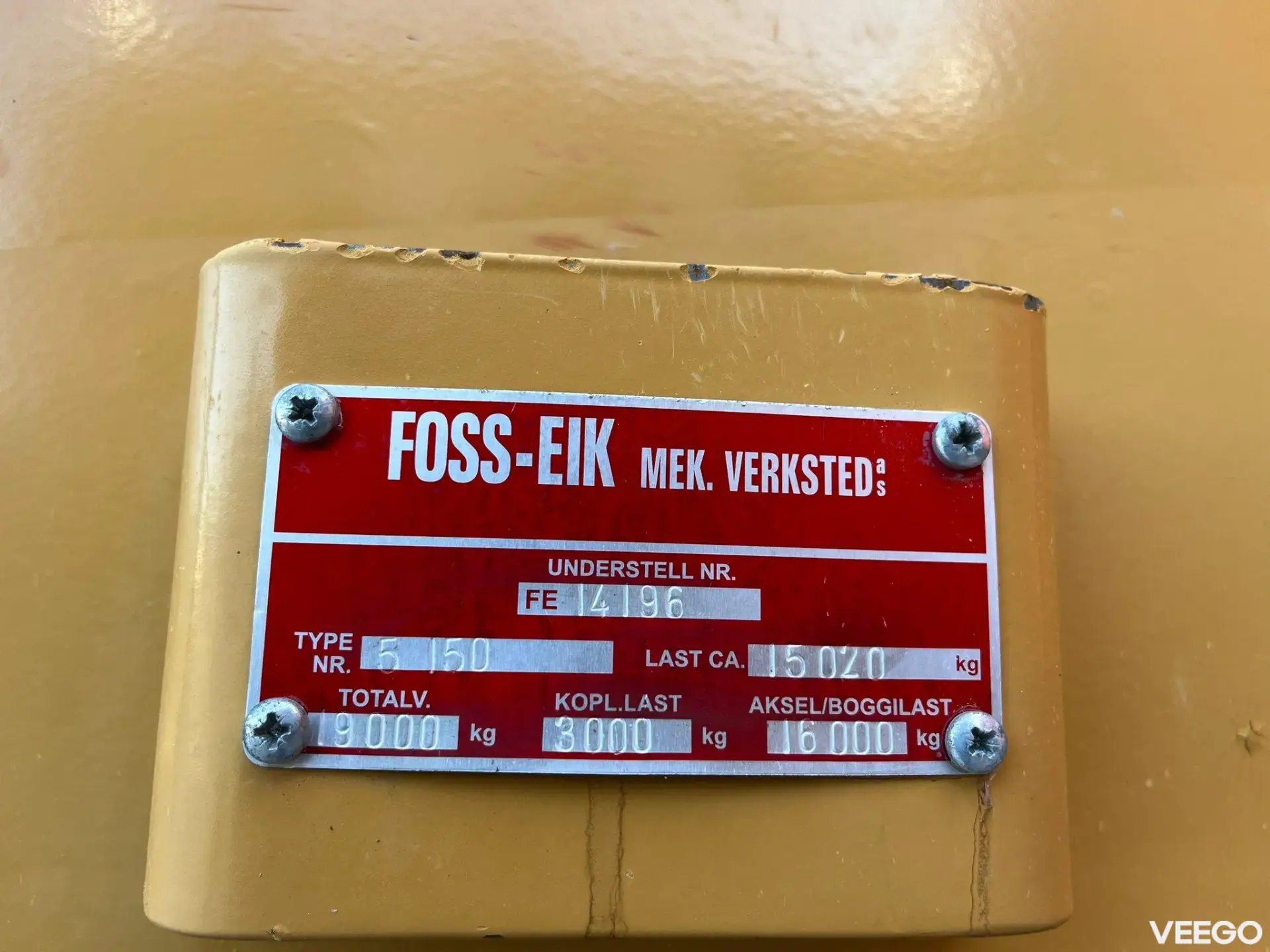Foss-Eik 5150 HYDRAULIC BRAKES / BOX L=4093 mm