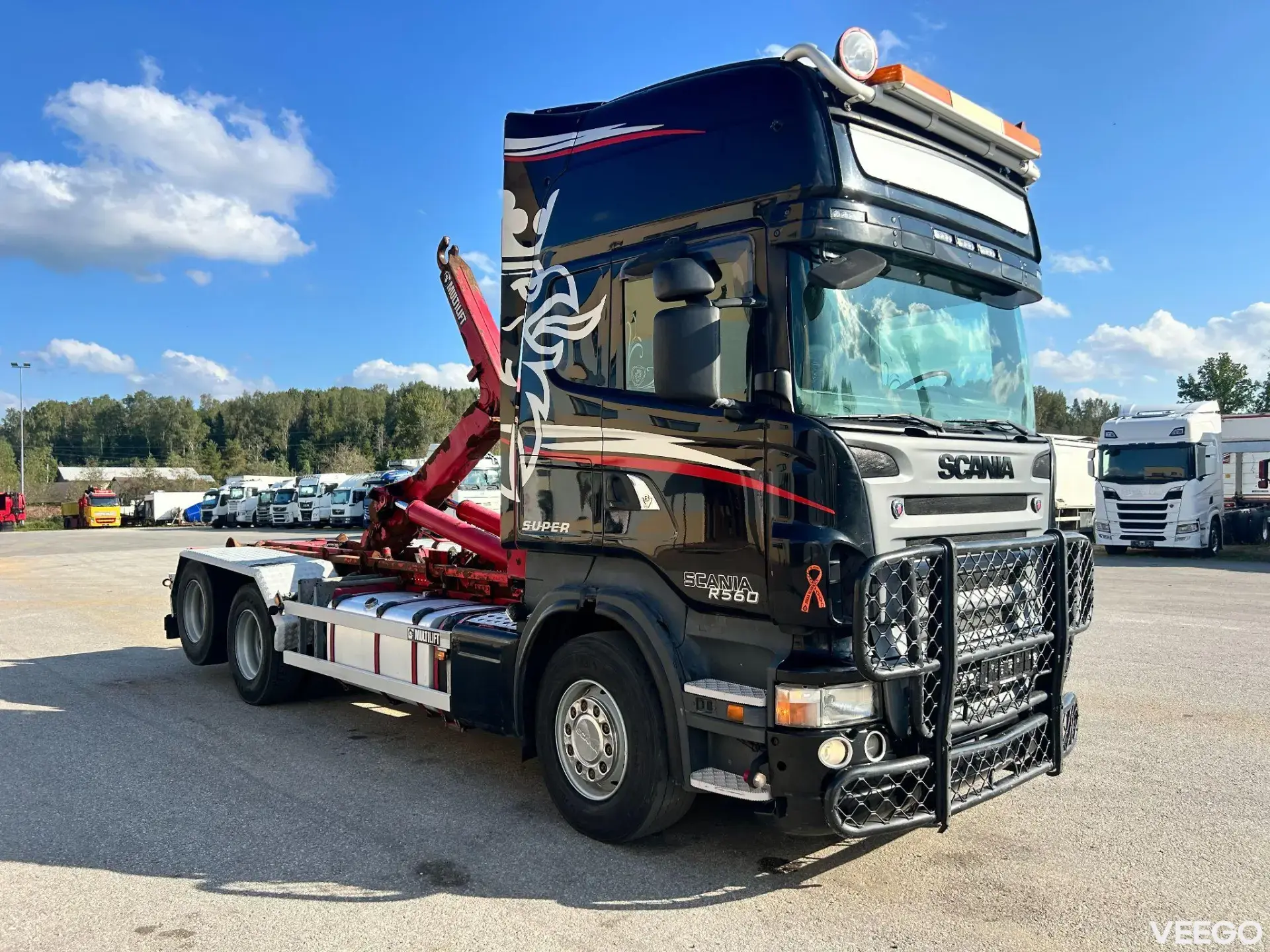 SCANIA R560 6X2 + RETARDER + HOOKLIFT 410kW