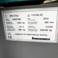Jungheinrich ERC 212z Li-ION 2500 ZZ 1150mm kW thumbnail
