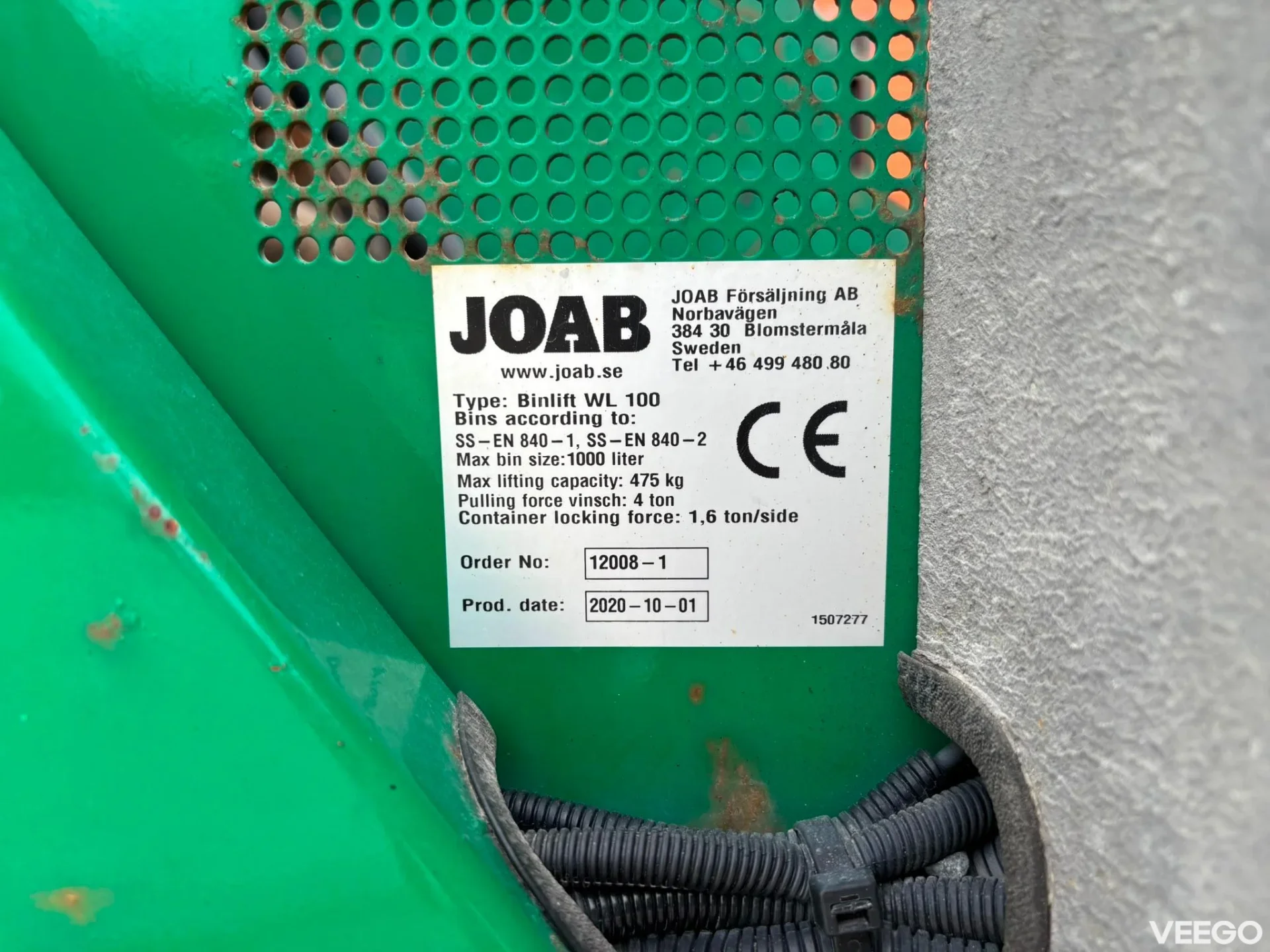 Volvo FE JOAB ANACONDA HD 15,4 m3 / JOAB BINLIFT WL100 320kW