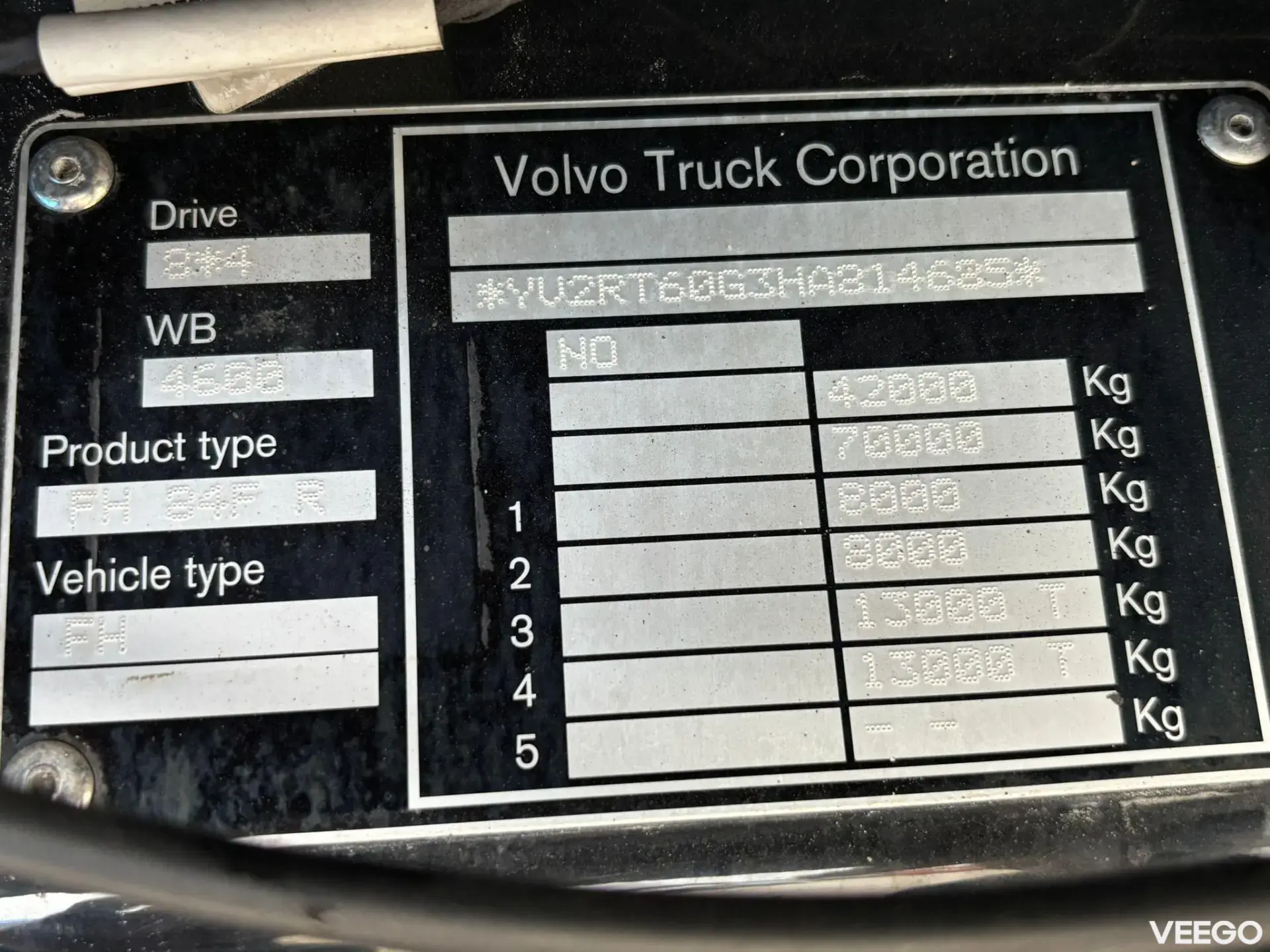 Volvo FH 540 8x4 RETARDER / TANDEM AXLE LIFT / BOX L=5649 mm 405kW