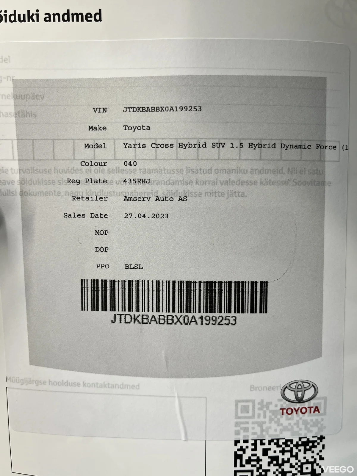 Toyota Yaris Cross 1.5 68kW