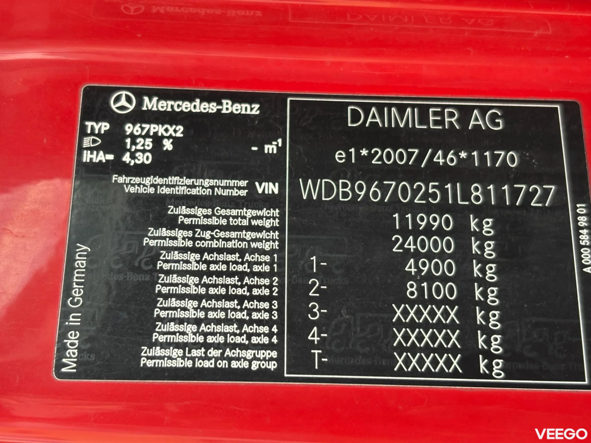 Mercedes-Benz Atego 4X2 EURO6 + SIDE OPENING 174kW