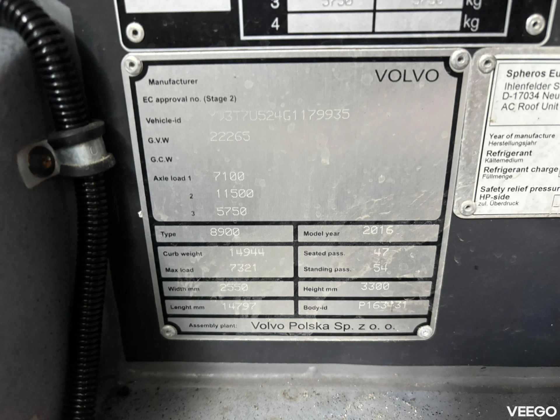 Volvo B8RLE AC / AUXILIARY HEATING  360kW