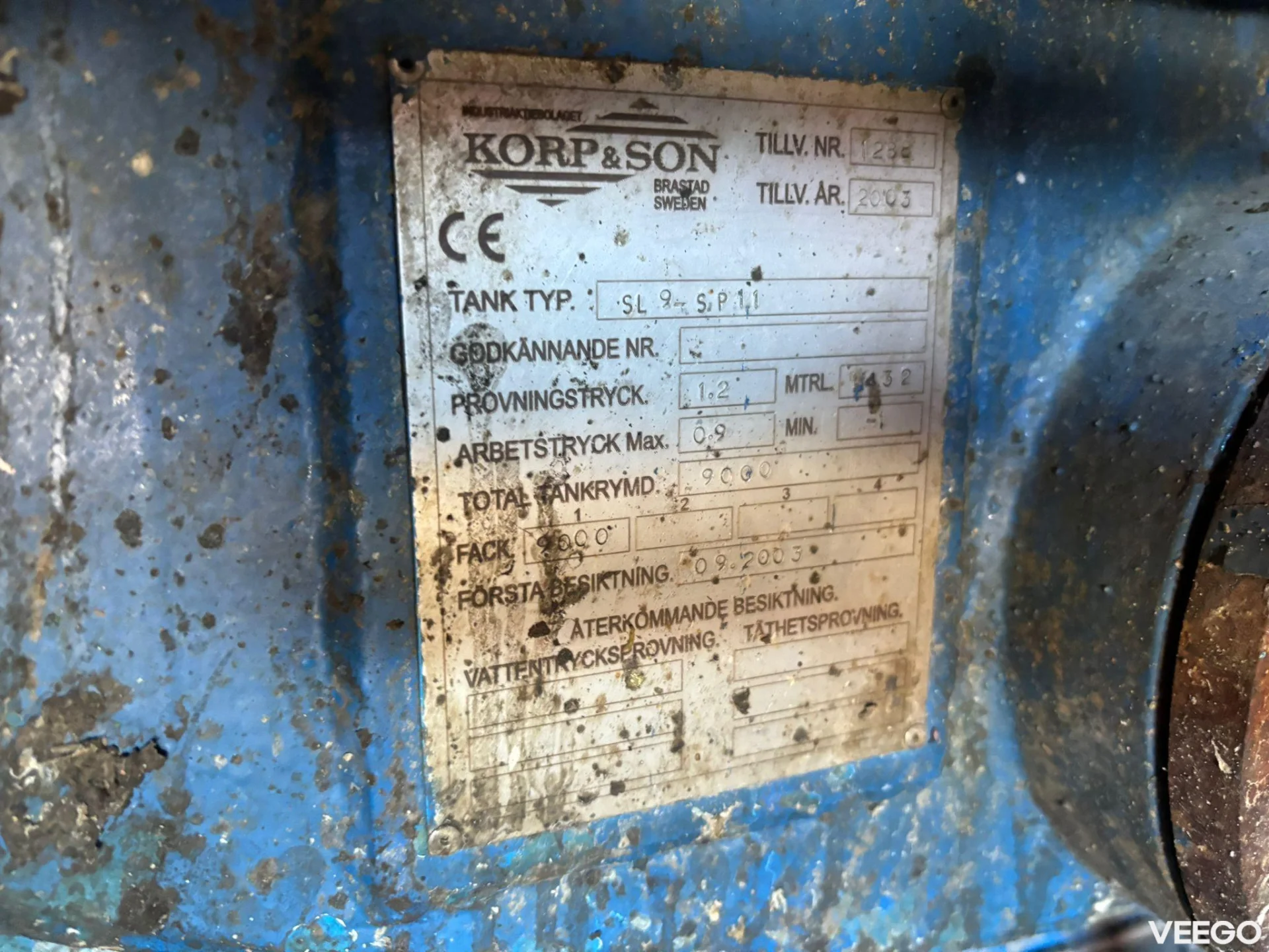 Volvo FH KORP&SON tank 9000 l + 11000 l year 2003 / vacuum Wittig RFW200 / pressure Uraca KD716 - 350 l/min - 150 BAR 540kW