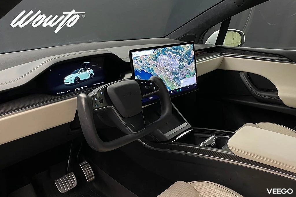 Tesla Model X Plaid 1020HK 6-Sits /Yoke /Drag 750kW
