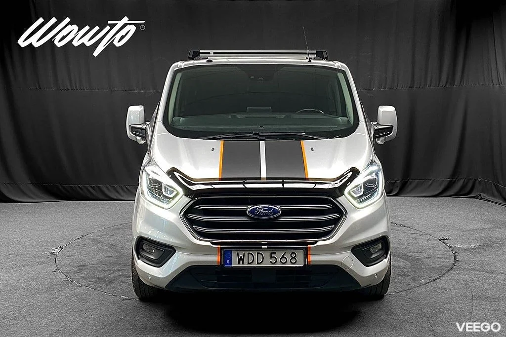 Ford TRANSIT Transit Custom 300 Crew Van Aut 130HK L2 5-Sits Limited /Drag 96kW