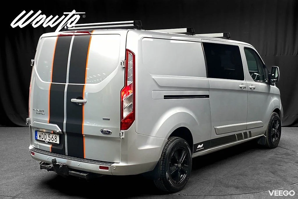 Ford TRANSIT Transit Custom 300 Crew Van Aut 130HK L2 5-Sits Limited /Drag 96kW